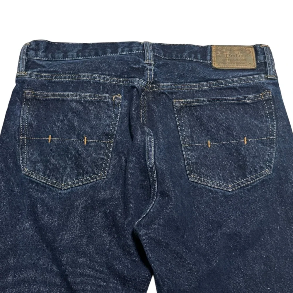 Polo Ralph Lauren Dark Wash Thompson Relaxed Fit Jeans Men's‎ 34x30 100% Cotton